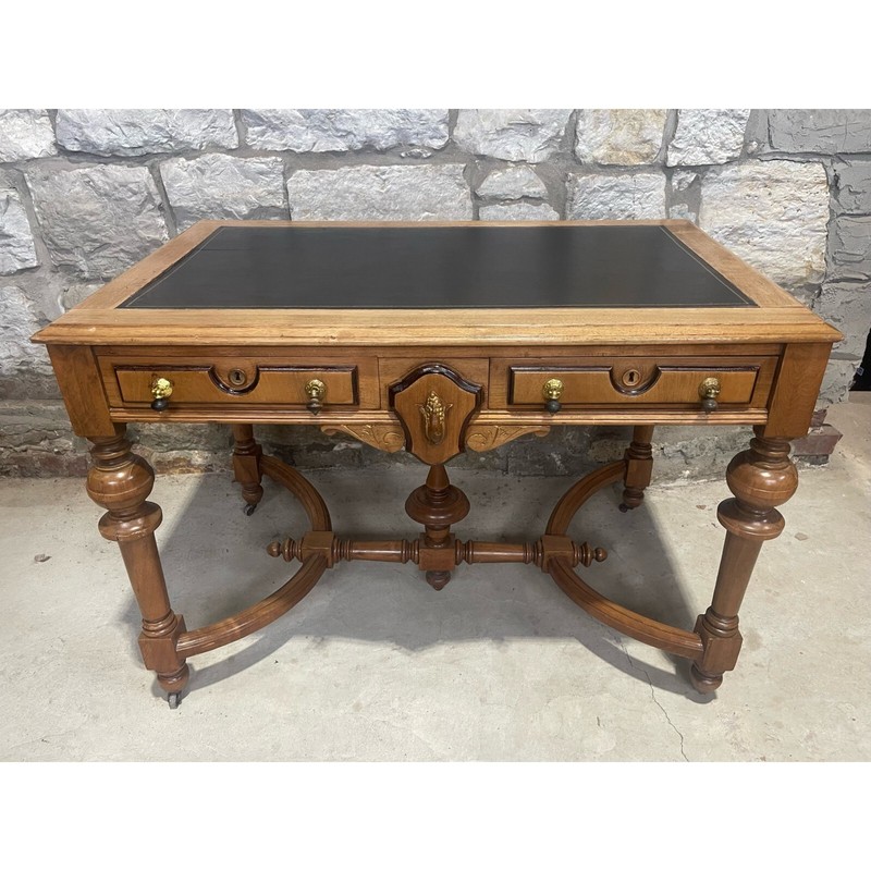 Antique Victorian Renaissance Revival 1870’s Writing / Library Table