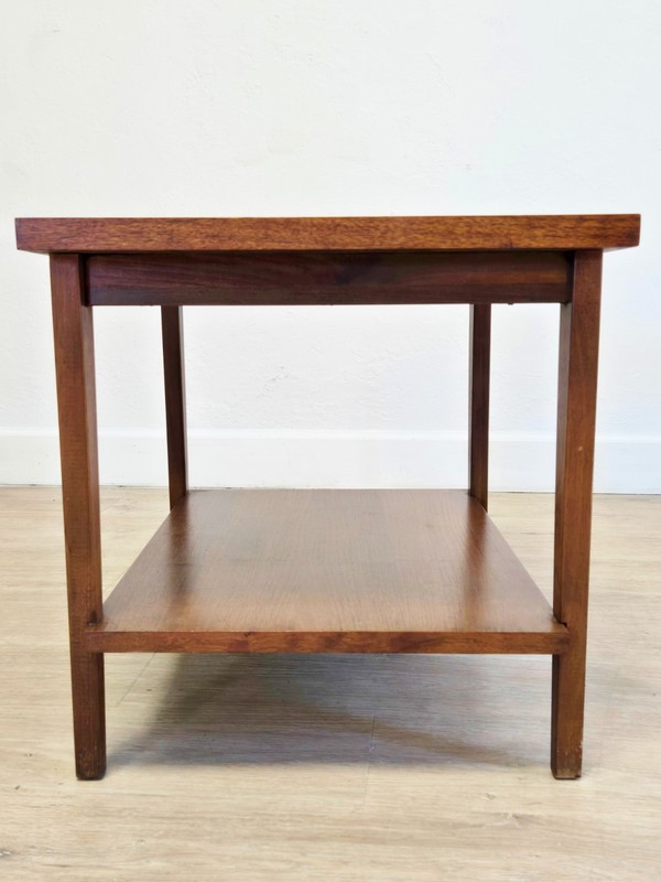Lane MCM Surfboard End Tables- Flower Inlay Rosewood Walnut PAIR or Choose-1960 gallery