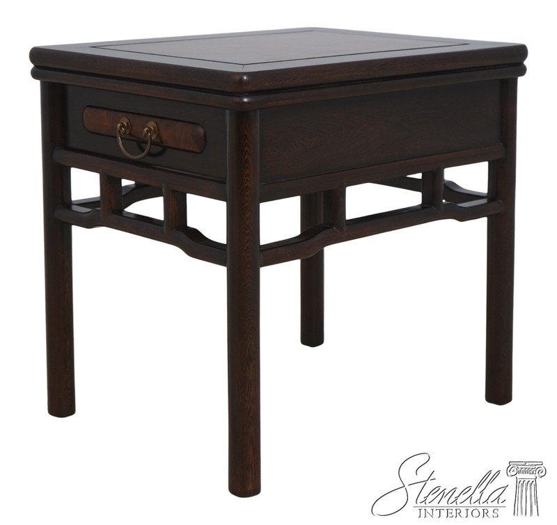 F72040: Vintage Rosewood Chinese 1 Drawer Occasional Table