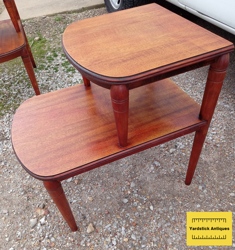 Mid Century Mahogany Step End Table (1 Table) (SET-57) gallery
