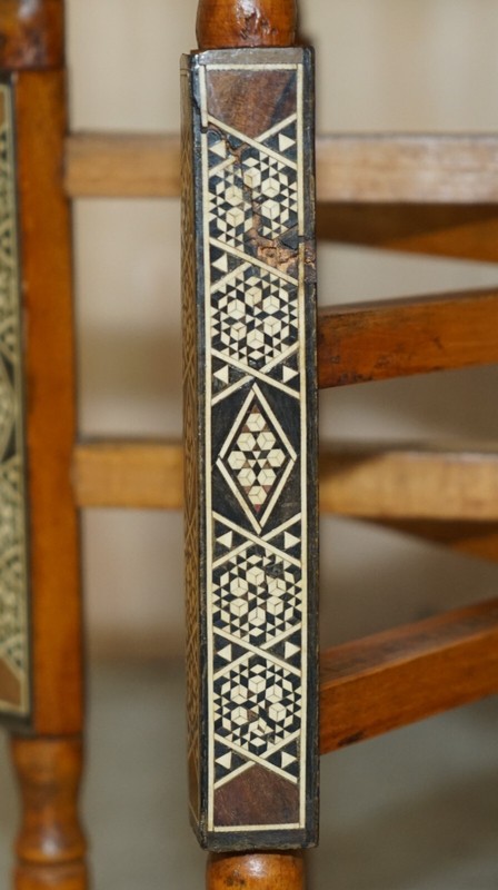 COLLECTABLE CIRCA 1920 PERSIAN MOROCCAN BRASS TOPPED FOLDING OCCASIONAL TABLE gallery