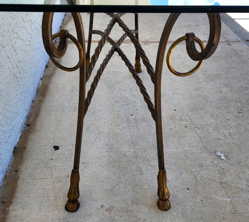 Italian Hoof Footed Iron Console Sofa Table gallery