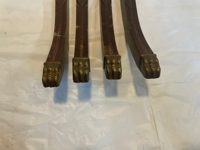 Vintage Duncan Phyfe Table Legs with metal toe caps - Lot of 4 gallery