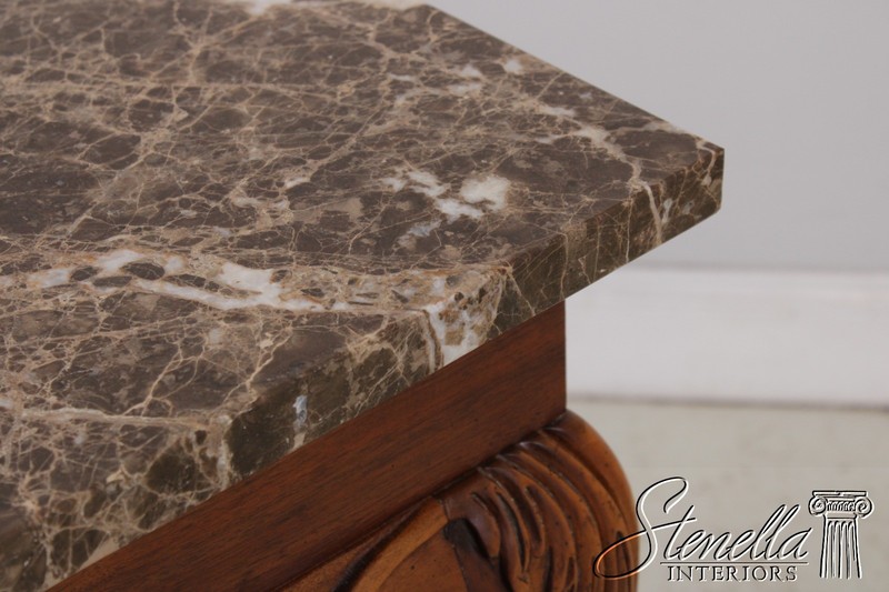 L73134: CENTURY Chippendale Style Marble Top Console Table gallery