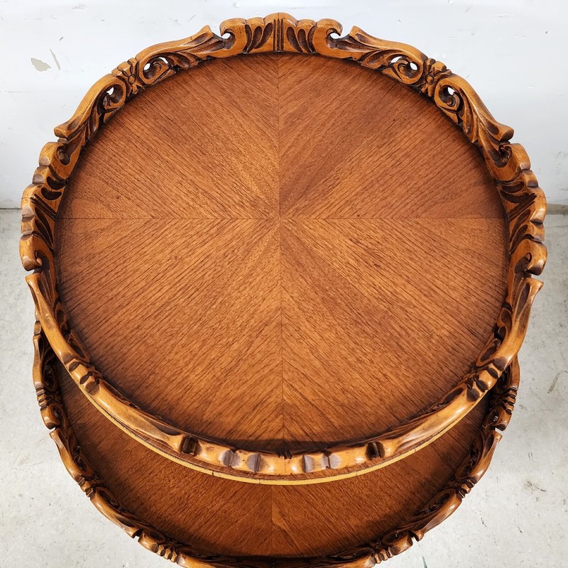 Antique French Table 2 Tier Dumbwaiter gallery