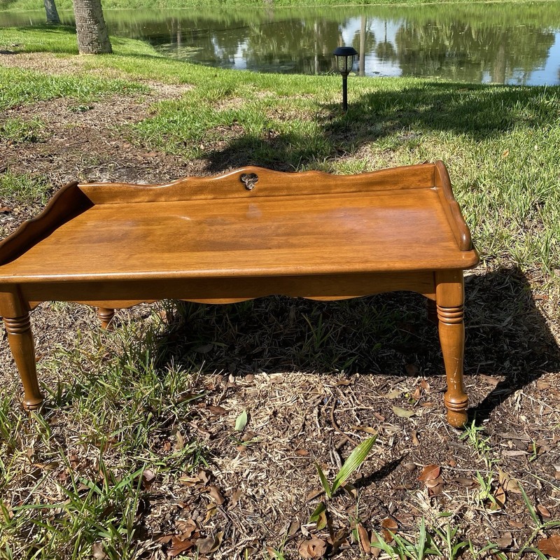 Vintage Baumritter Bench Coffee Table Wood Mid Century Modern gallery