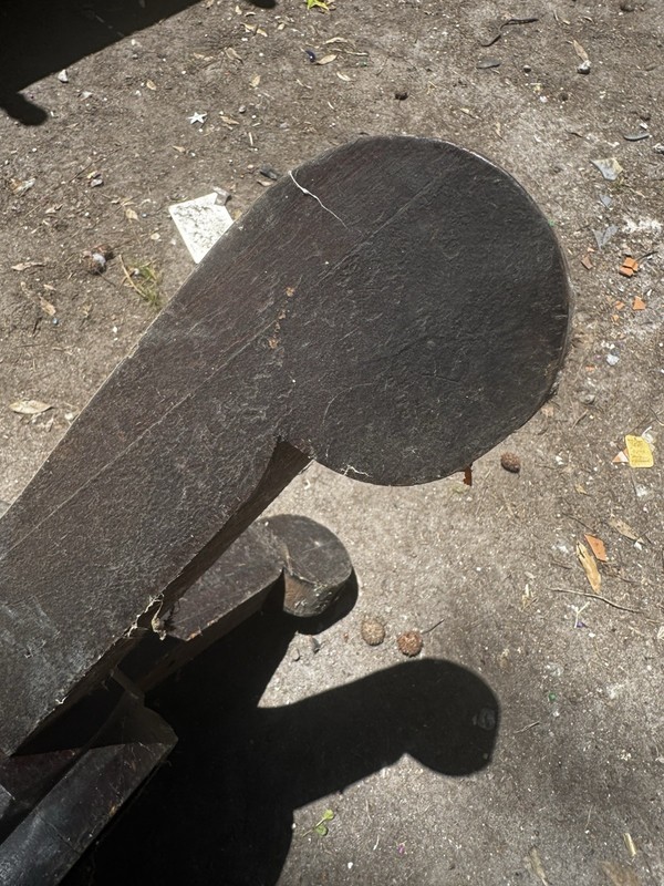 Antique Solid Oak Empire Table Base 24” Tall Crafter Reclaimed Restoration gallery
