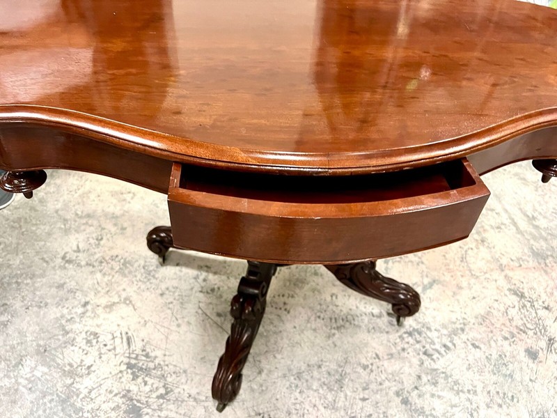 Antique Louis Philippe 1880’s Mahogany Table - Stunning French Design gallery