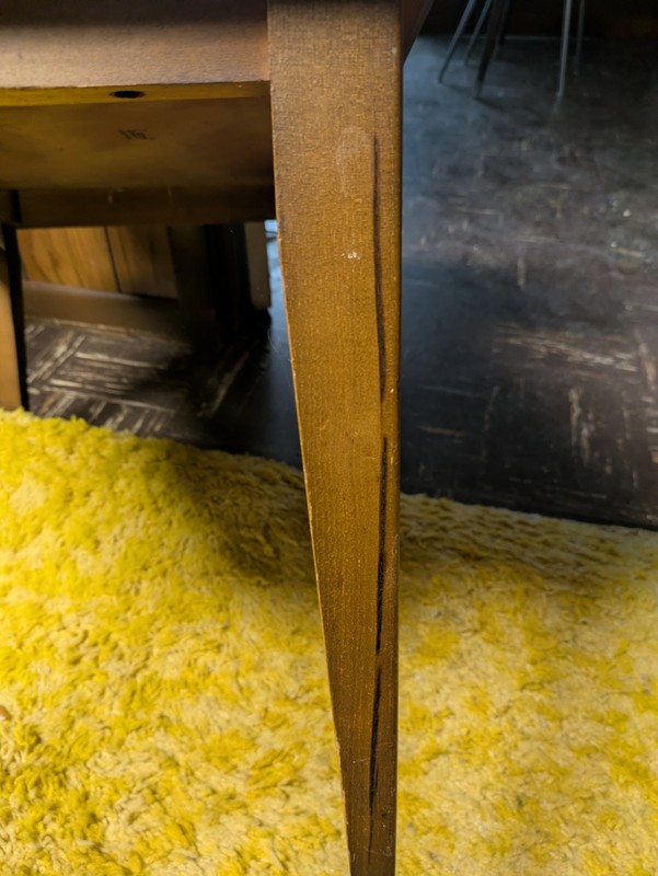 Lane Mid Century Walnut Formica Top 2 Tiered End Table-Side Table~ 2 Available gallery