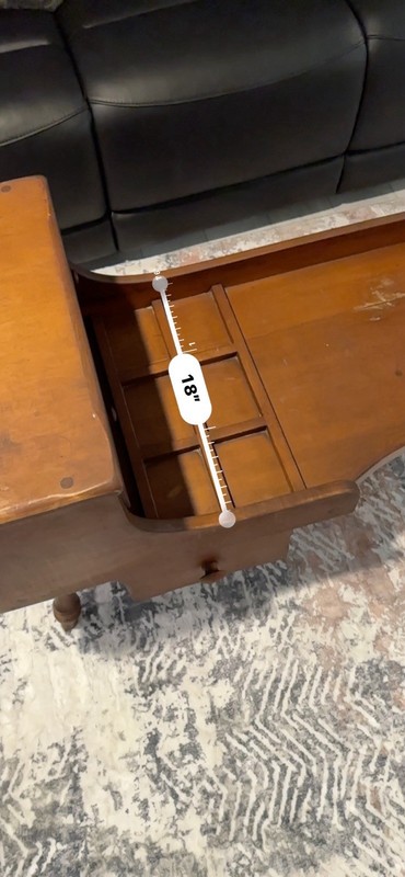 Sprague & Carleton Antique Colonial Wood Bench with Storage Drawers gallery
