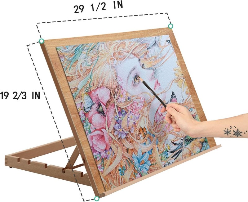 29.5 Inch by 19.67 Inch Beechwood Drafting Board for Artists and Students gallery