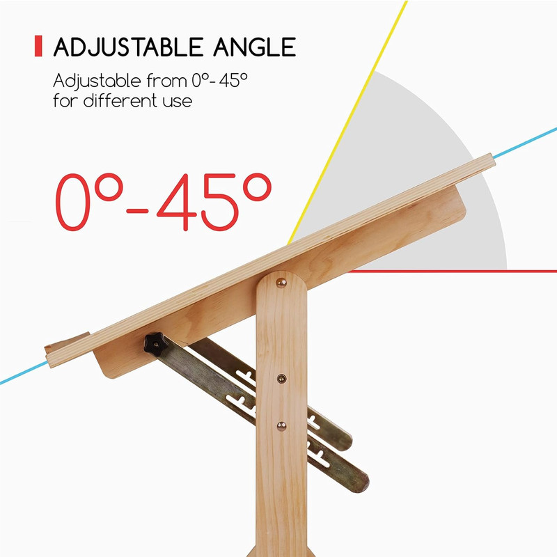 Adjustable Wood Drafting Table & Stool Set for Art, Design, and Writing gallery