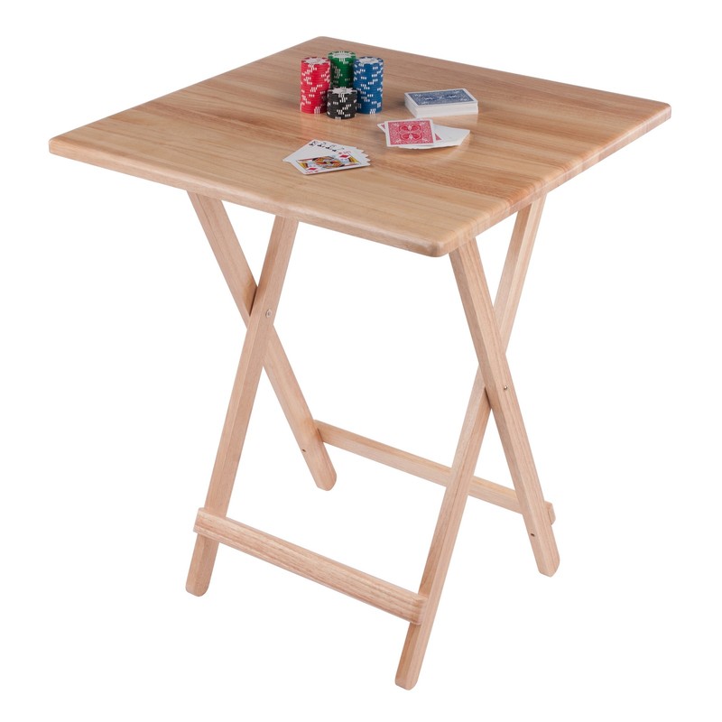 Winsome Delayne Folding Table in Natural Finish gallery