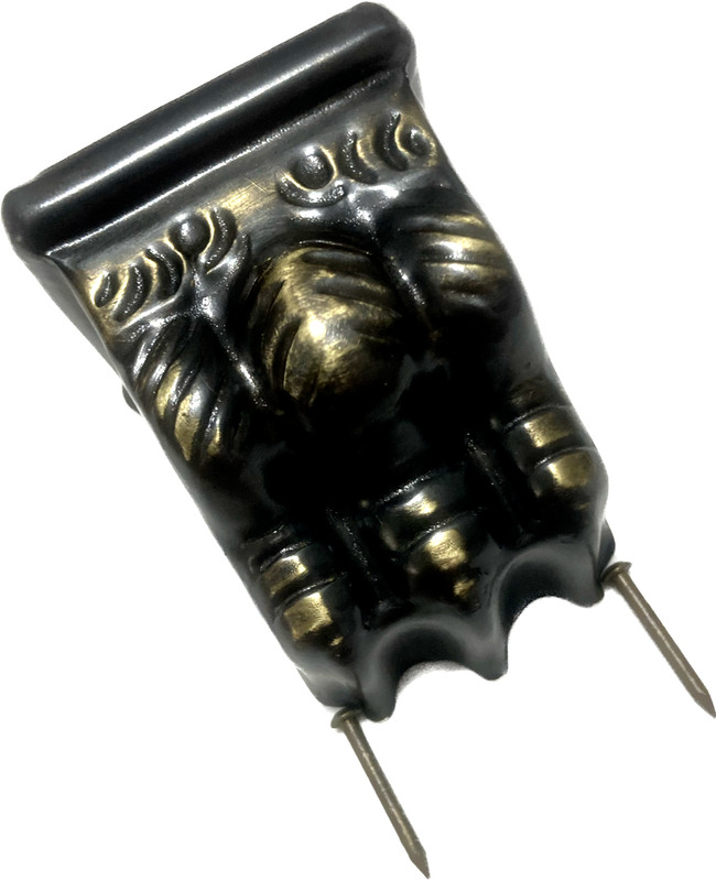 Claw Foot Table Stamped Antique Brass Toe Cap Medium gallery