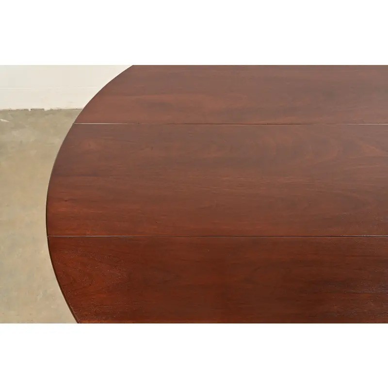 Kittinger Georgian Mahogany Gate Leg Drop Leaf Dining Table, Newly Refinished gallery