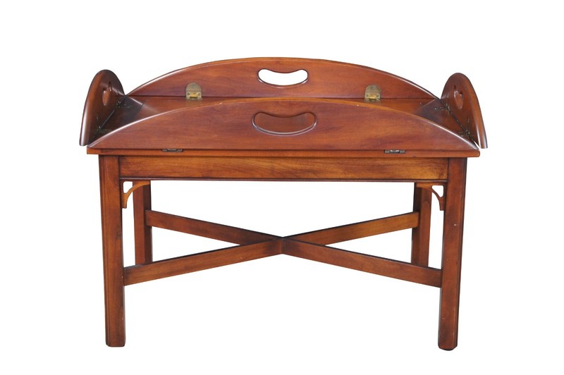 Pennsylvania House English Chippendale Cherry Butlers Tray Coffee Cocktail Table