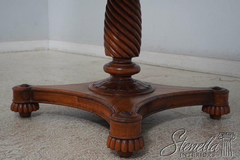 LF67942: Victorian Style Walnut Regency Hand Crafted Pedestal Table gallery
