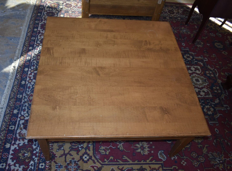 Solid Wood Maple Square Coffee Table gallery