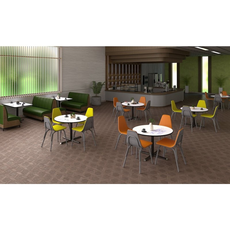 Table Height Thermal Fused Laminate Café and Breakroom Table 30x48" gallery