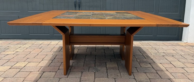 Large Teak Danish Mid Century Dining Table Maybe Gangsø Møbler, Nice Grain. gallery