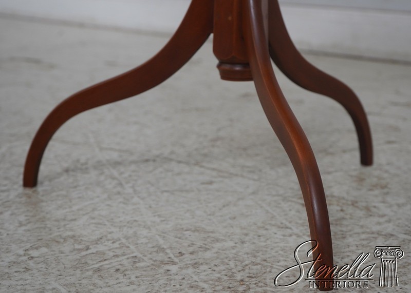 L70080: ELDRED WHEELER Cherry Queen Anne Tea Table Candle Stand gallery