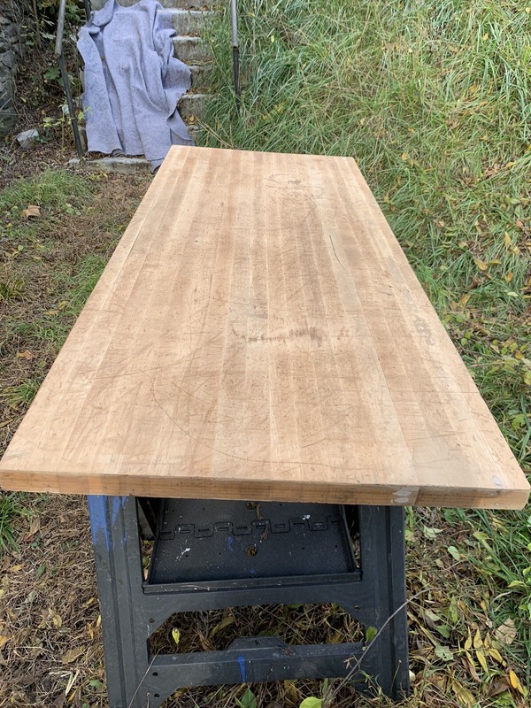 butcher block table Counter Top 6’ Long Maple
