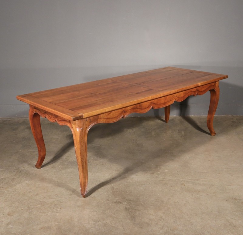 Vintage French Provencal Farm Table/Desk/Dining Table in Solid Cherry Wood gallery
