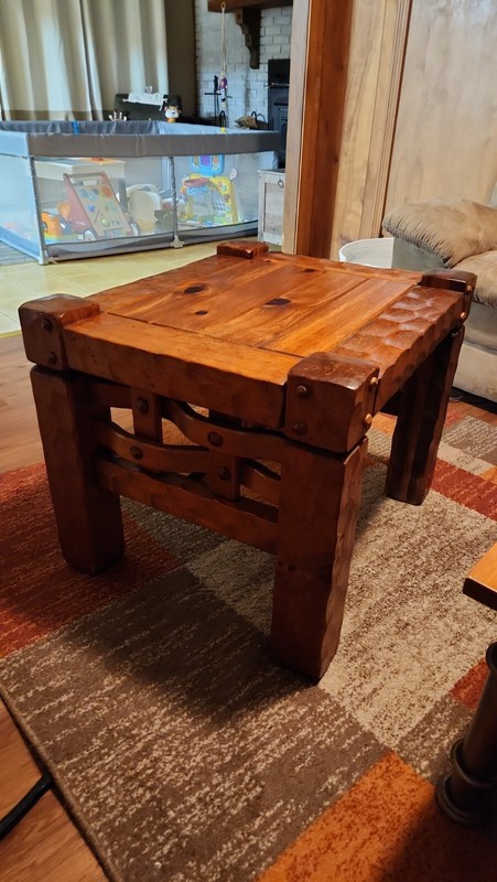 Knotty Pine antique vintage end tables..RARE FIND!!!