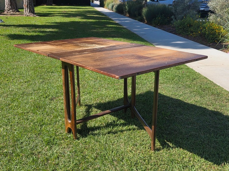 Bendt Winge Kleppe Mobelfabrik Norwegian Modern Drop Leaf Gateleg Dining Table gallery