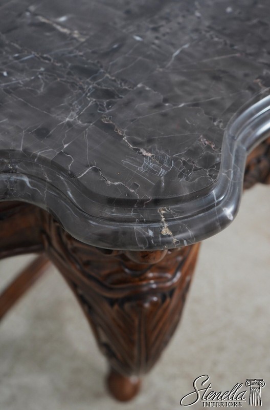 68054: Marble Top Italian Style Console Foyer Table 1 Of 2 gallery