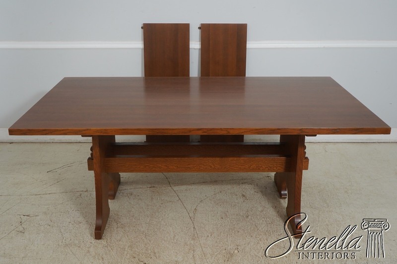 63145EC: STICKLEY Mission Oak Arts & Crafts Dining Room Table gallery