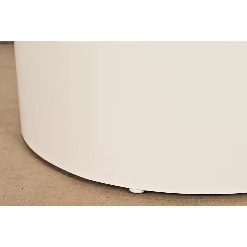 Milo Baughman Mid-Century Modern Lacquered Drum Side Table, Newly Refinished gallery