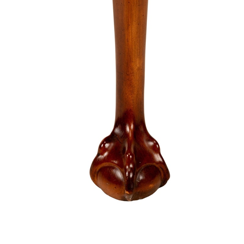 Vintage Henredon Banded Bookmatched Mahogany Claw Footed Accent End Table gallery