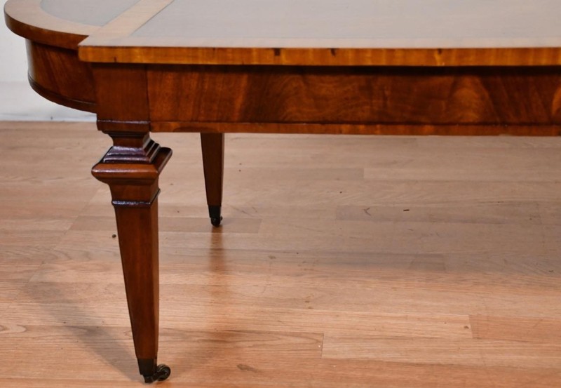 1930s English Regency Mahogany & Satinwood , Leather top Coffee table gallery