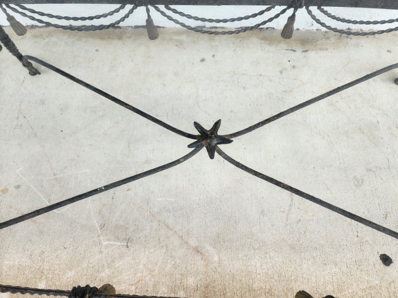Vintage Patinated Seahorse Coffee Table Starfish gallery