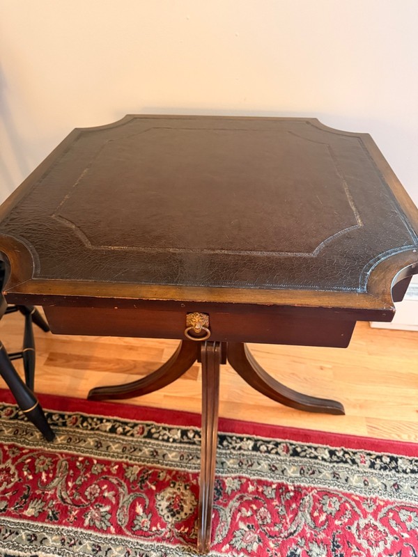 1940s Leather Top Table gallery
