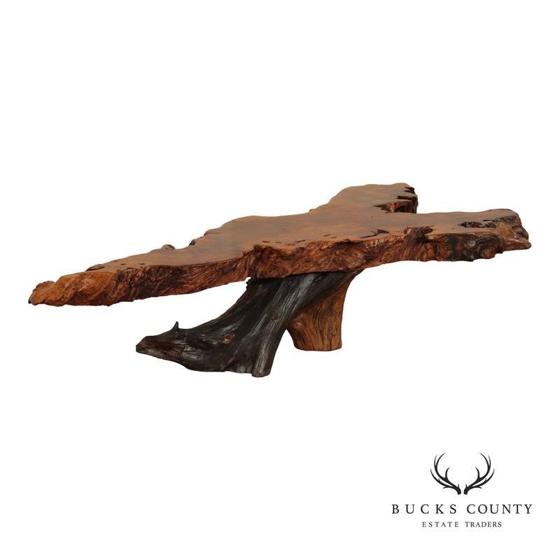 Mid Century Modern Live Edge Driftwood Coffee Table