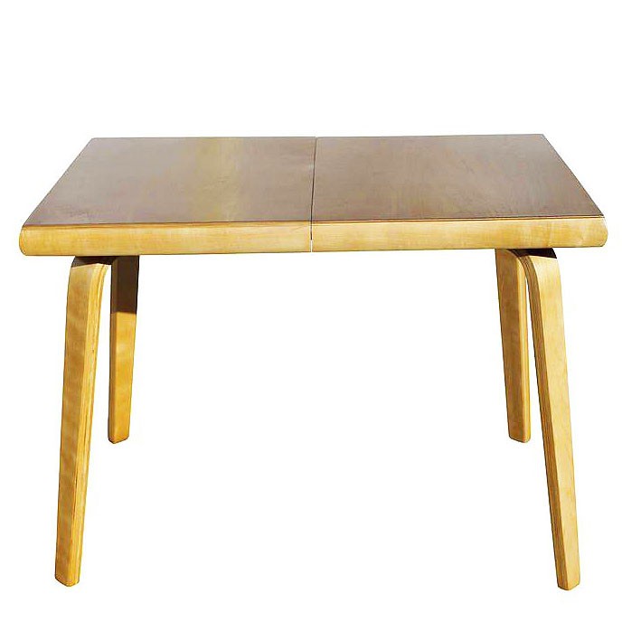 Mid-century Bent Plywood Dining Table w/ Birch Top by Thaden-Jordan Furniture gallery