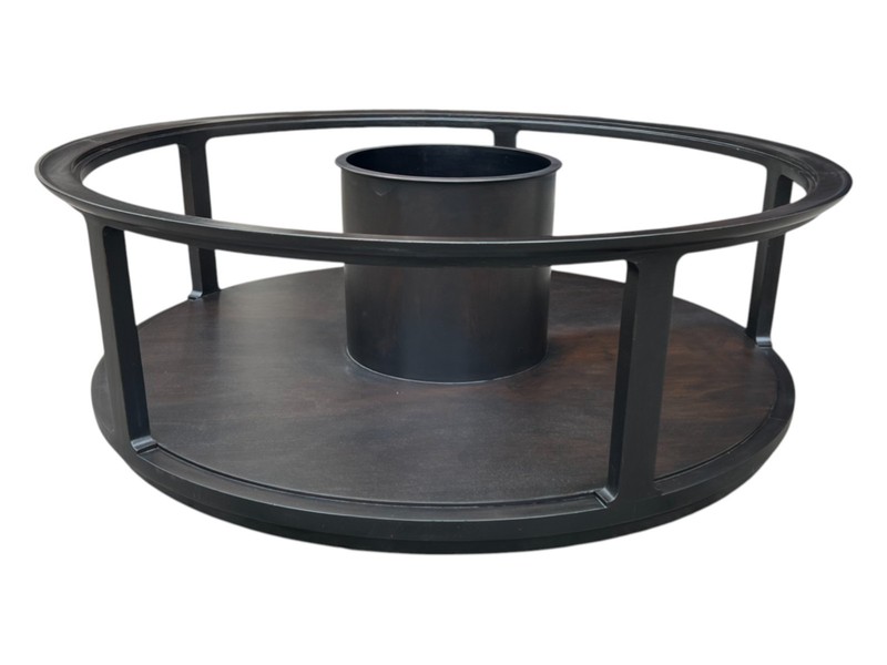 1960s Mid-Century Modern Round Coffee Table by Dunbar Berne Co. gallery
