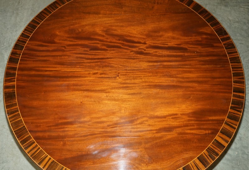 HUGE 12 PERSON ANTIQUE REGENCY 1810 IN THE MANNER OF THOMAS HOPE DINING TABLE gallery