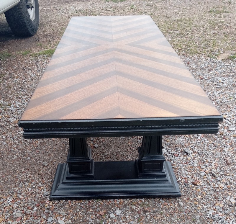 Mid Century Double Pedestal Coffee Table (CT360) gallery