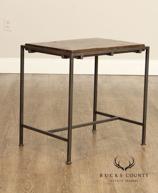 Industrial Style 'Simien' Iron End Table gallery