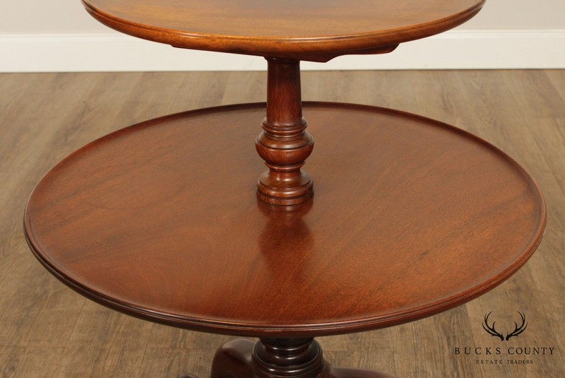 Kittinger Mahogany Queen Anne 2 Tier Dumbwaiter Side Table gallery