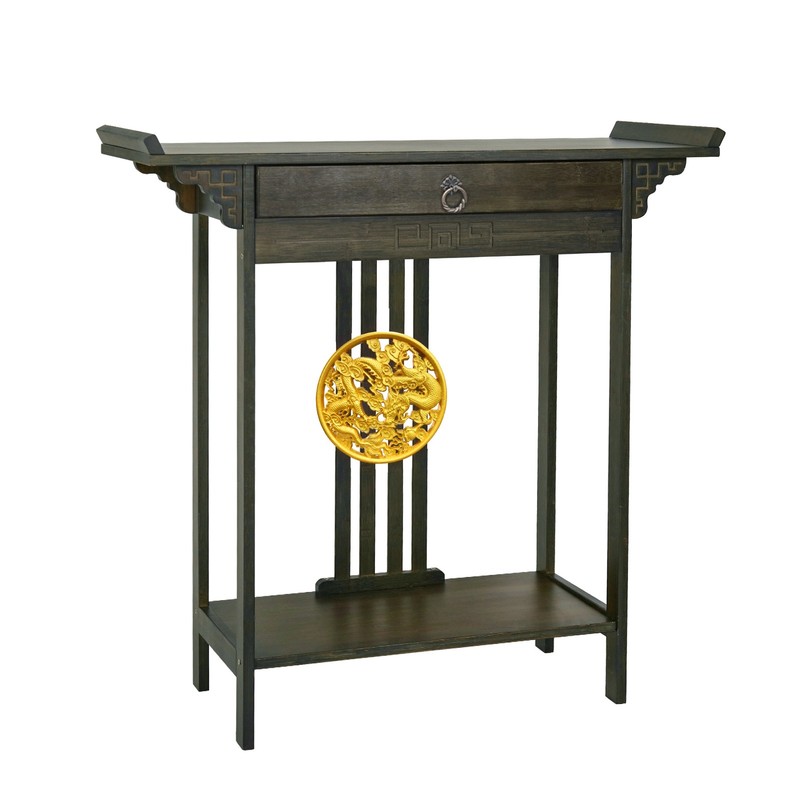 China Style Console Table Vintage Hall Furniture Chic Shelf Drawer End Stand gallery
