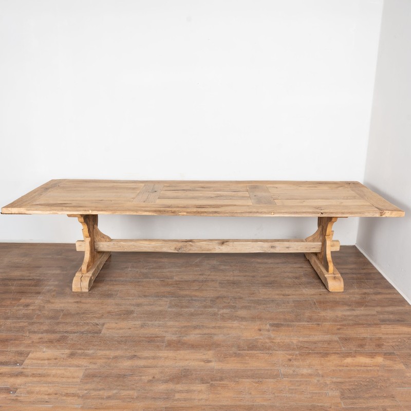 Large Bleached French Oak Dining Table gallery