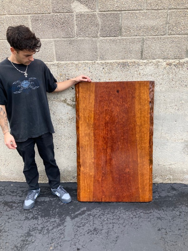 Vintage live edge Bubinga Tea table found in Japan 1960's gallery