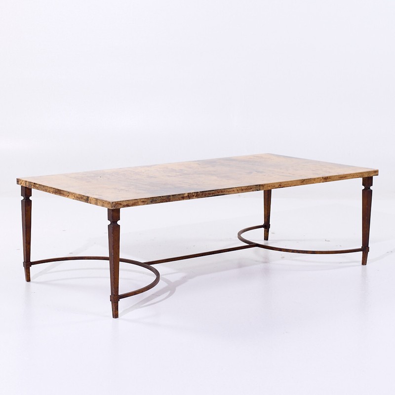 Aldo Tura Mid Century Italian Lacquered Goatskin Coffee Table