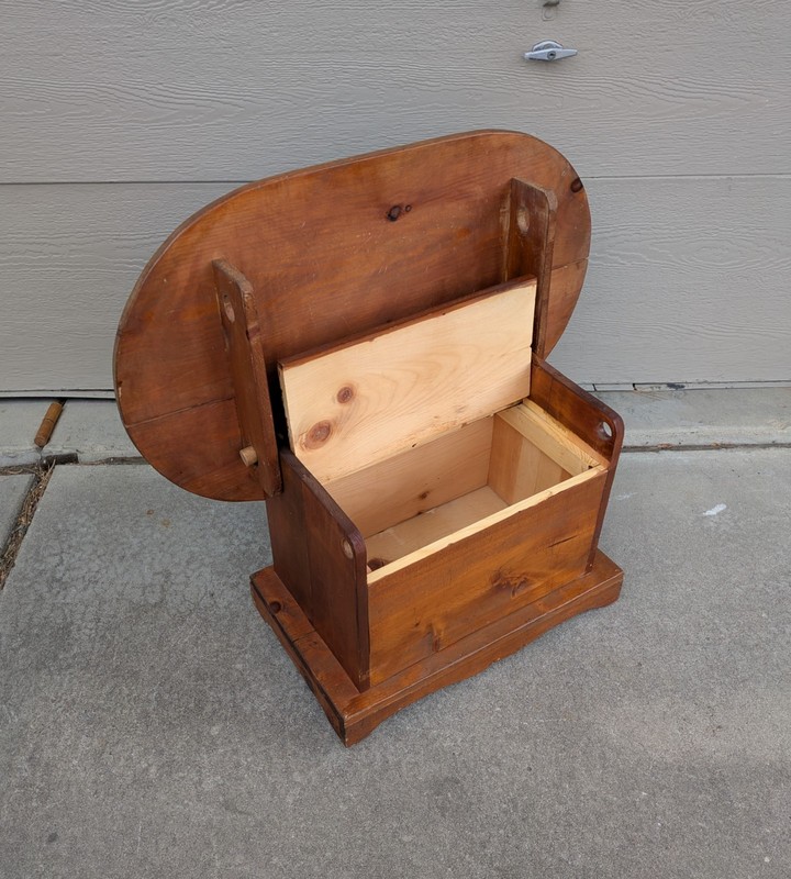 Antique Rustic Primitive Colonial Folk Art Pine Wood Tilt Top Tavern Chair Table gallery