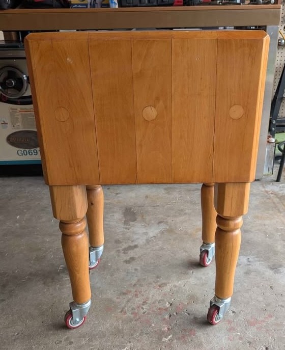 Rare Butchers Block Table Solid Dovetail Maple Slab – Michigan Maple Block Co