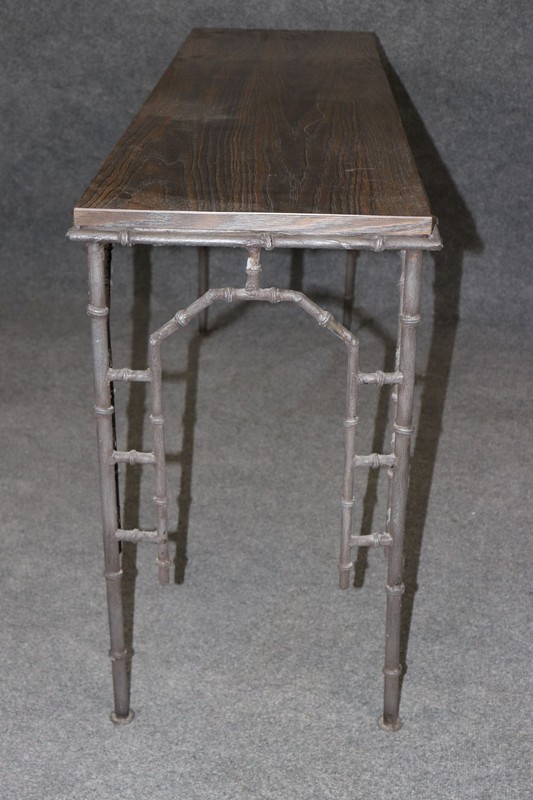 Bagues Style Metal & Laminate or Formica Top Console Table gallery